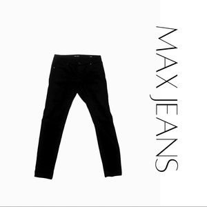 Max Jeans black denim jeggings. Size 8